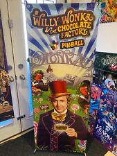 Willy Wonka Heavy Vinyl Pinball Banner 24' x 62', Father's Day Gift picture