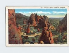 Postcard Panorama of the Garden of the Gods Colorado Springs Colorado USA picture