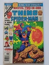 Marvel Two-In-One Annual #2, SPIDER-MAN, THANOS, JIM STARLIN Bronze Age 1977  picture