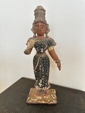 Antique  Southern Indian Hindu Clay Sculpture- Female Godess picture