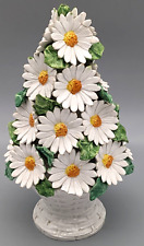 Italian Ceramic Daisy Topiary In Basket Italy picture