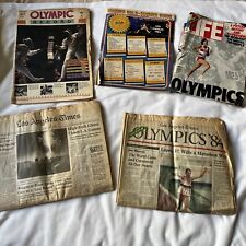 1984 Los Angeles Olympics Newspapers And Magazines Lot picture