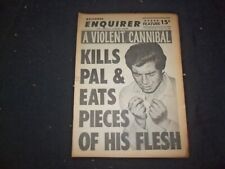 1966 OCT 23 NATIONAL ENQUIRER NEWSPAPER -KILLS PAL & EATS FLESH PIECES - NP 7425 picture