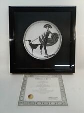 House Of Erte Symphony In Black Limited Edit. Framed Plate With Cert. of Authen. picture