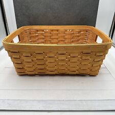 2001 Longaberger Medium Storage Solutions Warm Brown Basket and Protector picture