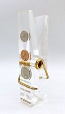  1970's Pop Art Lucite and Coin Clothespin Sculpture picture
