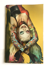 HARLEY QUINN #30 (NM) NATHAN SZERDY Gold VIRGIN Foil Tattoo Variant picture