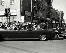 President John F Kennedy Motorcade In Downtown Dallas Glossy 8x10 Photo  picture