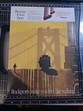 Rockport Walking Shoes Print Ad 1989 8x11 Vintage  picture