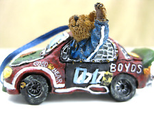 Boyds Bears & Friends Good Bear Race Car Christmas TREE ORNAMENT 3E/5330 picture