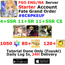 [ENG/NA][INST] FGO / Fate Grand Order Starter Account 4+SSR 90+Tix 1070+SQ #6C6P picture