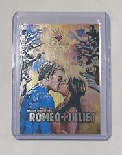 Romeo + Juliet Platinum Plated Artist Signed Leonardo DiCaprio Trading Card 1/1 picture
