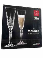 RCR Crystal Melodia Wedding Champagne Flute Set of 6 picture