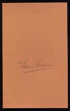Edwin Newman Signed Book Page Cut Autographed Cut Signature  picture