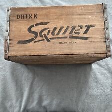 VINTAGE SQUIRT BOTTLING CO. JOHNSTOWN, PA. WOODEN CRATE picture