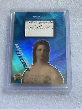 MARY TODD LINCOLN 2021 SUPER BREAK PIECES OF THE PAST HANDWRITTEN RELIC picture