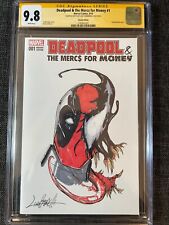 RARE Deadpool #1 CGC 9.8 Livio Ramondelli ORIGINAL ART SKETCH Venomized Deadpool picture
