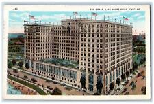 Chicago Illinois IL Postcard The Drake Lake Shore Drive Building Exterior 1924 picture