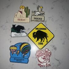 Vintage State Travel Rubber Magnets Souvenir Lot of 6 picture