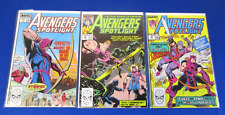 Avengers Spotlight Marvel Comics Lot of 18 Copper Age Very Good Condition 27- 39 picture