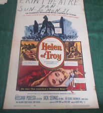Helen of Troy 1956 insert Movie Poster 14x36 Rossana Podesta Great Shape Folded picture