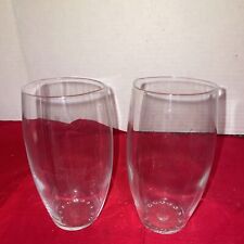 2 RCR Italian Crystal Eccentric Tall Whiskey or Highball Bar Glass -Estate Find picture