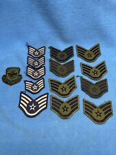 Vintage Lot Of Air Force Patches Staff Sargent Military Airlift Command picture