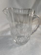 Graceful Crystal Glass Pitcher Vintage picture