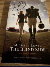 MICHAEL OHER THE BLIND SIDE BALTIMORE RAVENS SiGNED SOFT BACK BOOK W/JSA picture