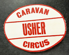 Caravan Circus Usher Armband Canvas Vintage Red White f2 picture