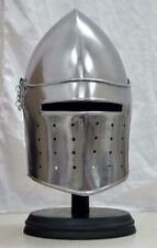 Medieval Knight Armor Crusader Viking Templar Helmet Mason's Brass Cross Gift picture