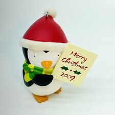 2009 Hallmark Keepsake Ornament Sign Of The Times Cute Penguin Christmas Gift picture