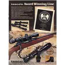 Vintage 1981 Print Ad for Tasco Rifle Scopes and Camel Cigarettes picture