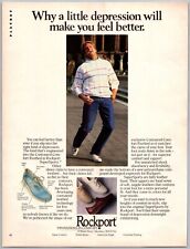Rockport Shoes Innovations In Comfort Vintage April, 1986 Full Page Print Ad picture