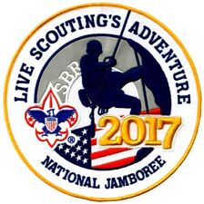 RARE 2017 NATIONAL 2023 WORLD SCOUT JAMBOREE OFFL 8 INCH JACKET BADGE PATCH ONLY picture