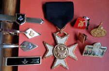 Lot Of Vintage Masonic, Shriners Tie Clips And Pins picture
