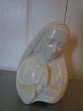 Vintage Cream Virgin Mary Planter Praying Madonna Vase 5 1/4