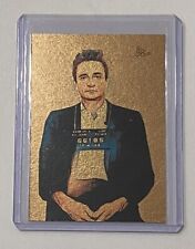 Johnny Cash Gold Plated Limited Edition Artist Signed Mugshot Card 1/1 picture