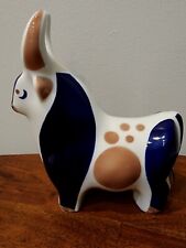 Sargadelos Spanish Porcelain Bull Toro Figurine Signed New picture