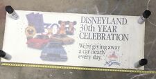 Rare 1985 Disneyland 30th Year Anniversary Celebration Large Window Poster Sign picture