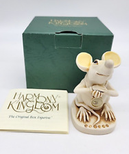 1997 Harmony Kingdom Figurine Trinket Box The Mouse That Roared Made in England picture