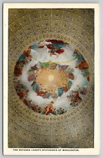 Postcard Washington D.C. The Rotunda Canopy Apotheosis Of Washington WB UNP A12 picture