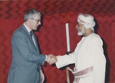 Sultan Qaboos Of Oman With John Major  A13 A1375 Original Vintage Photo picture