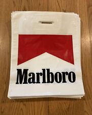 Lot Of 5 Vintage Marlboro Cigarette Brand Plastic Shopping Bags 16”x13-7/8” picture