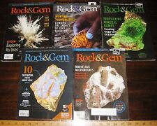5 ROCK & GEM MAGAZINES 2020 & 2021 The Earth's Treasures Minerals & Jewelry picture