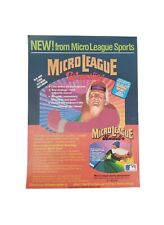 1986 MICRO LEAGUE WRESTING VIDEO GAME PRINT AD COMPUTER SOFTWARE WWF HULK HOGAN picture
