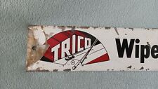 VINTAGE 1940'S-1950'S TRICO WIPER GAS STATION METAL SIGN ANTIQUE WINDSHIELD RARE picture