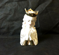 Vintage Hand Painted Porcelain Madonna 5.5