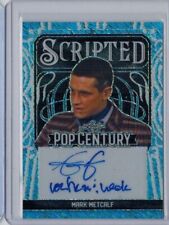 2024 LEAF POP CENTURY MARK METCALF AUTO14/15 BLUE SHIMMER AUTOGRAPH SCRIPTED picture
