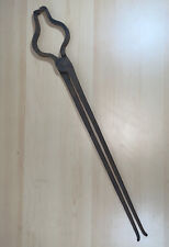 Antique Crucible Long Handle Metal Tongs From A 1800s Home In Louisiana 25” Long picture